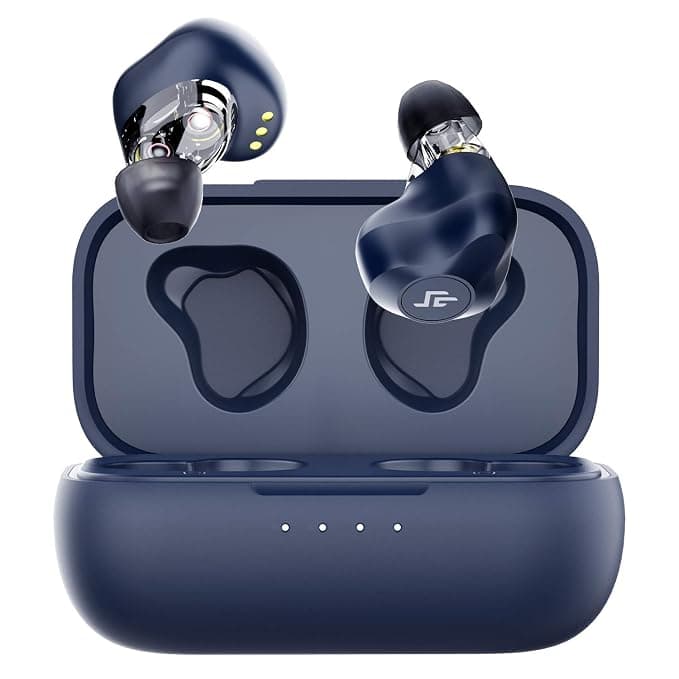 CrossBeats EVOLVE 2020 Dual Dynamic Drivers True Wireless Earbuds, Bluetooth 5.0 in-Ear Earphones Audio CVC Noise Cancellation Built in Mic, Charging 