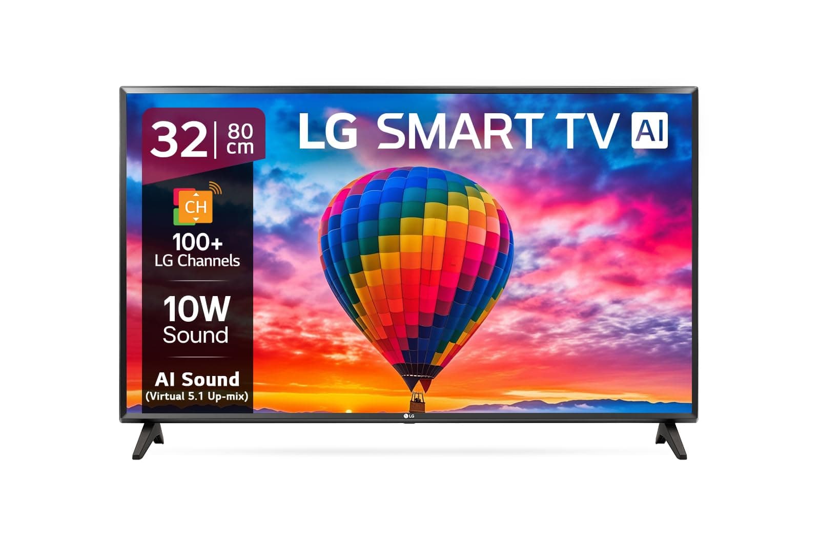 LG 80 cm (32 inches) HD Ready Smart LED TV 32LQ576BPSA (Ceramic Black) (2022 Model)