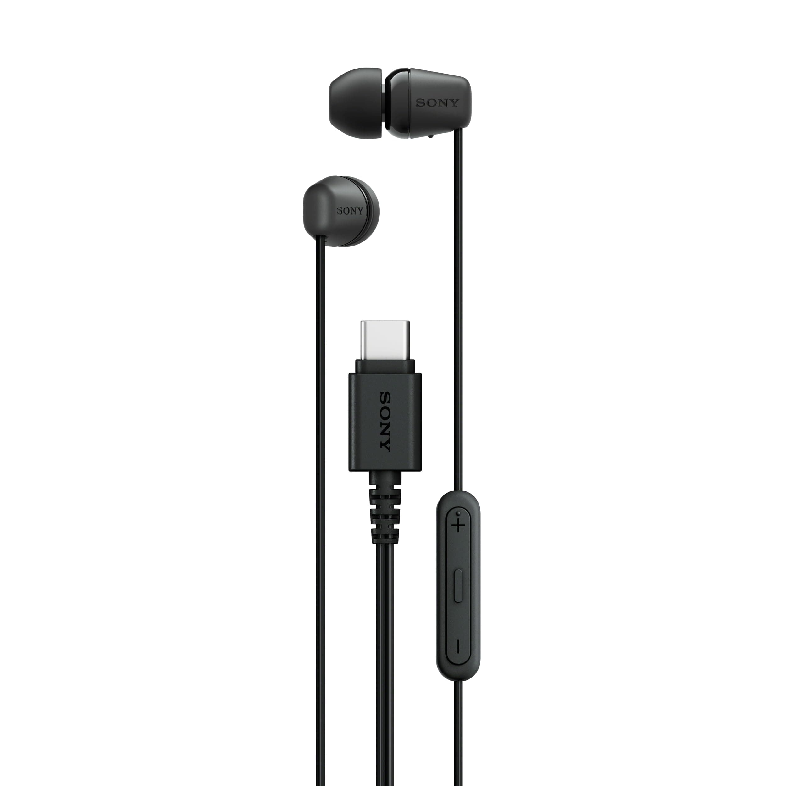 Sony IER-EX15C Wired in Ear Type C Headphones, in-Line Remote for Volume & Mute Function with Mic, Tangle Free Serration Wire, Compatible with USB-C D...