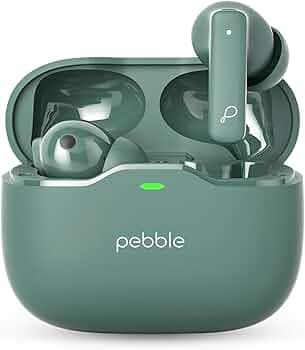 Pebble BlissBuds Ultra Deep Bass | Clear Sound | Dual Pairing | Active Noise Cancellation | ENC | Quad Mics | Low Latency Mode | Voice Assistant | Snu...
