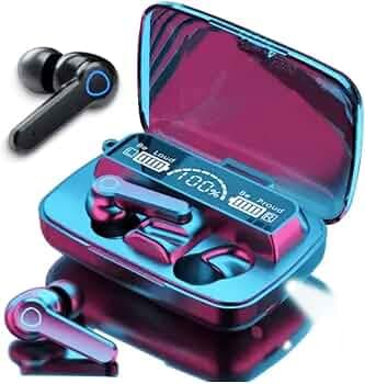 Kedanshi M19 Wireless Earbuds TWS 5.1 Large Screen Dual LED Digital Display Touch Bluetooth Headphones Mini Compact Portable Sports Waterproof Stereo ...