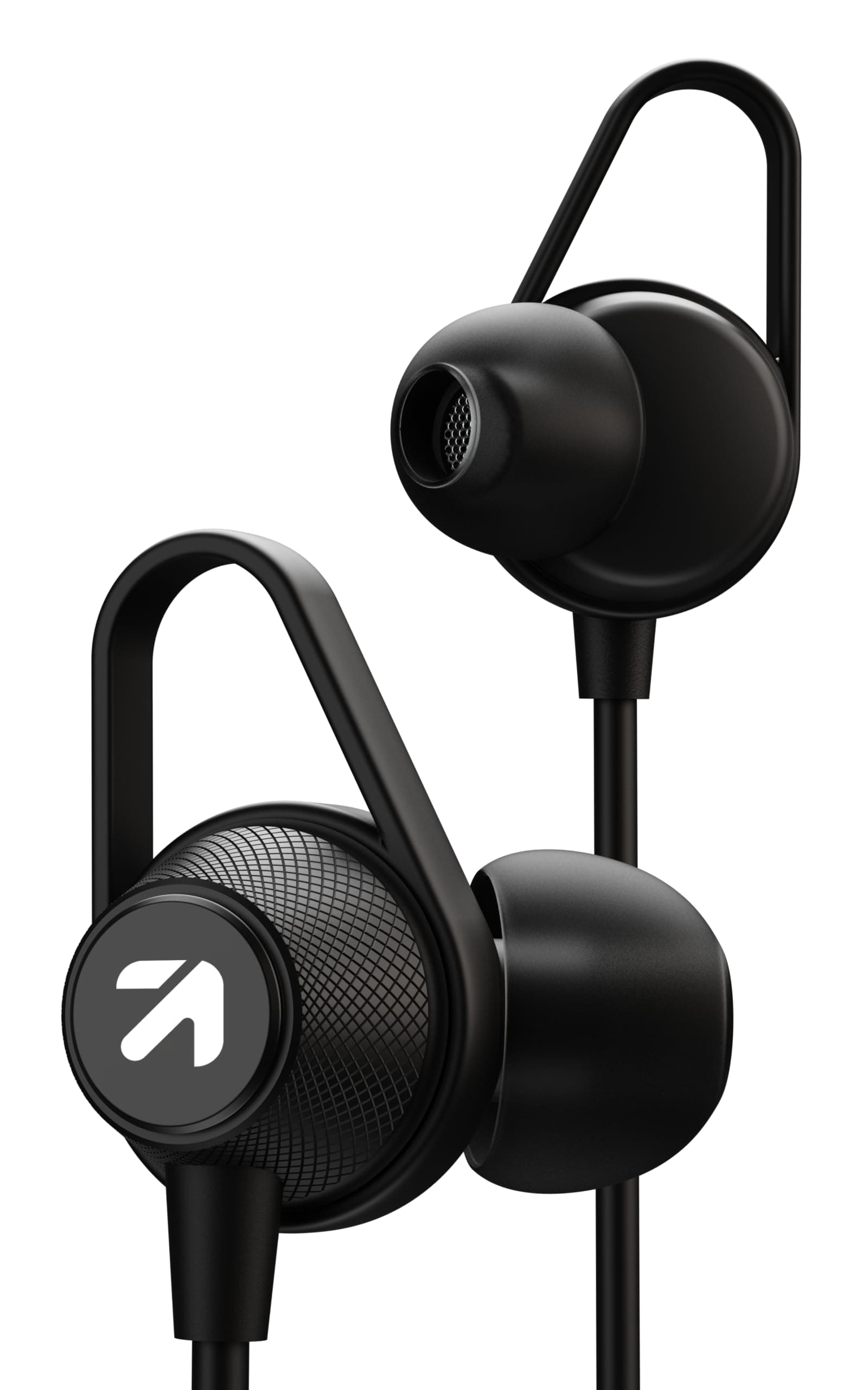 Boult Audio Bassbuds Loop Wired in Ear Earphones with Mic, Customizable Ear Loop & 12Mm Powerful Driver for Extra Bass (Black