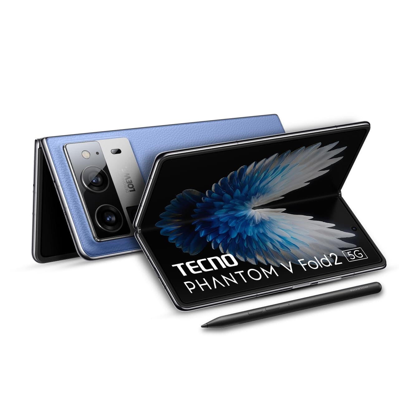 TECNO Phantom V Fold 2 (Rippling Blue, 12GB+512GB) | Strongest Fold Ever | Largest Battery in Fold Segment-5750mAh | Segment Largest Display | Rear - ...