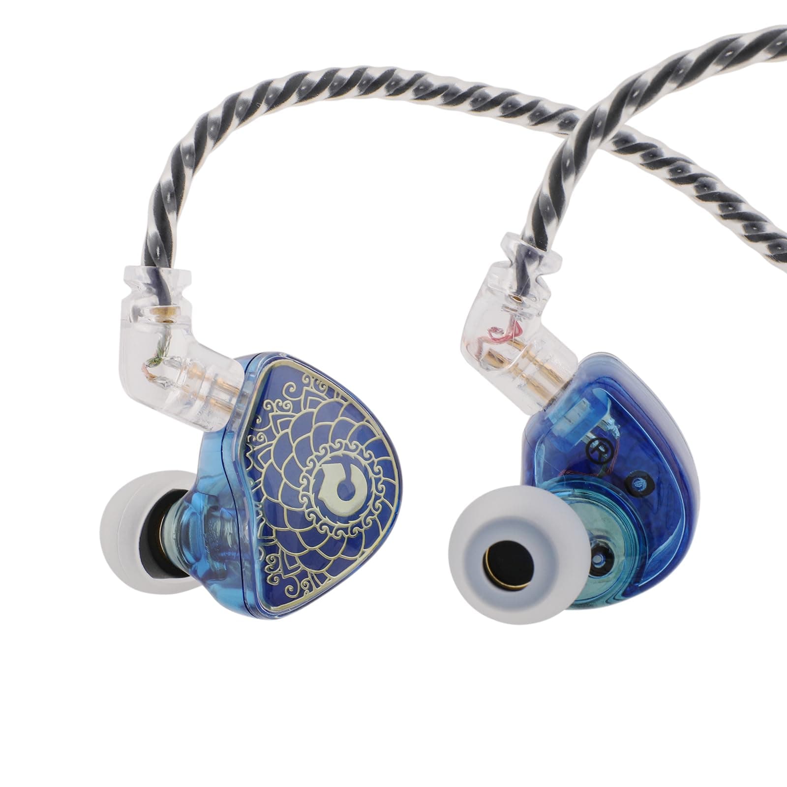Linsoul TANGZU Waner S.G HiFi 10mm Dynamic Driver PET Diaphragm in-Ear Earphone with Ergonomic Shape, Detachable 2Pin OFC Braided Cable for Audiophile...