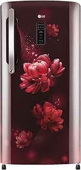 LG 204 L 4 Star Direct-Cool Inverter Single Door Refrigerator (??GL-B211CSCY, Scarlet Charm, Smart Connect & Fast Ice Making, 2022 Model)