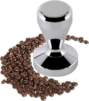 3D CREATIONS 58 MM Stainless Steel Coffee Tamper Barista Espresso Tamper Coffee Bean Press Press Tool Coffee Press Coffee Tamping Tool For Office Cafe...