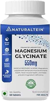 NATURALTEIN  Pure Magnesium Glycinate (60 Tablets)