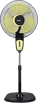 IVAS Aeromaxx 3-Blade Ultra High Speed 400 mm Pedestal Fan, 2100 RPM Speed, 100 CMM Air Delivery, 100% Copper Winding, Adjustable Height, Easy Tilting...