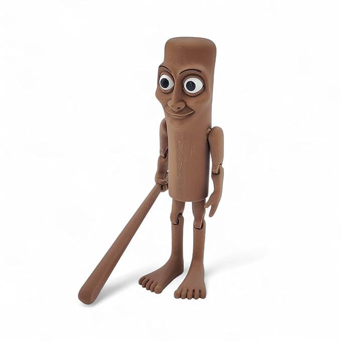Tung Tung Tung Sahur Action Figure | 6-Inch Meme Toy | Italian Brainrot Collectible | 3D Printed Articulated Model with Bat | Funny Viral Figurine Gif...
