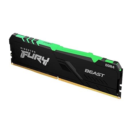 Kingston FURY 8GB 3200MHz DDR4 CL16 DIMM Fury Beast RGB (KF432C16BBA/8)