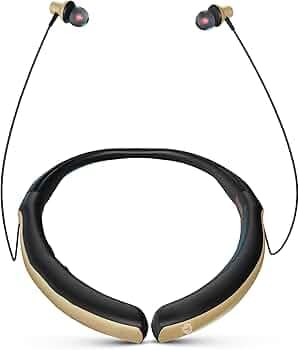 TSEL-104 Avatar Series Wireless Neckband Earphones with Mic | Up to 160Hrs Playtime | IPX5 Water Resistant | Ergonomic Design | Bluetooth Headphones (...