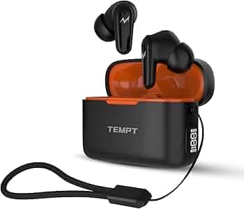 TEMPT Wave BT V5 True Wireless Earbuds with OxyAcoustics Technology, TWS Earphone with Xtreme Noise Cancellation, 30H Playtime, Siri Google Assistance...