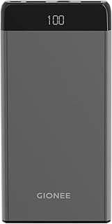 Gionee 10000 mAh Lithium Polymer Power Bank PB10K1S with 15 Watt Fast Charging, Grey