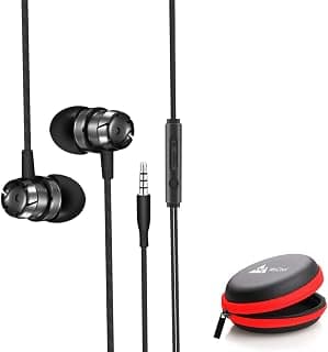 (Renewed) Wecool W001 Wired In-Ear Earphone With Mic (Black)