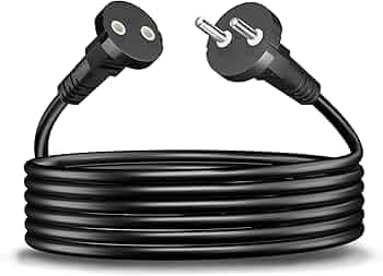 FEDUS 5m Long 18AWG Heavy Duty Male to Female 2 Pin Power Extension Cord Wire, 10amp Indoor Outdoor Power Cord Extension Electrical Extender Power Cab...