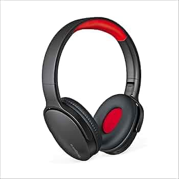 FINGERS Rock-n-Roll H6 On-Ear Bluetooth Headphones with Mic (12 Hours Playtime, 40mm Neodymium Drivers, Leatherette Headband, Bluetooth v5.4 | FM Radi...