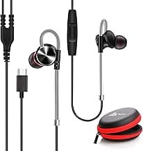 WeCool Mr.Bass W010 Metallic Type C Earphones for Rich Bass and Noise Cancellation, Unique Sports Earphone with USB Type C Port (Compatible with OnePl