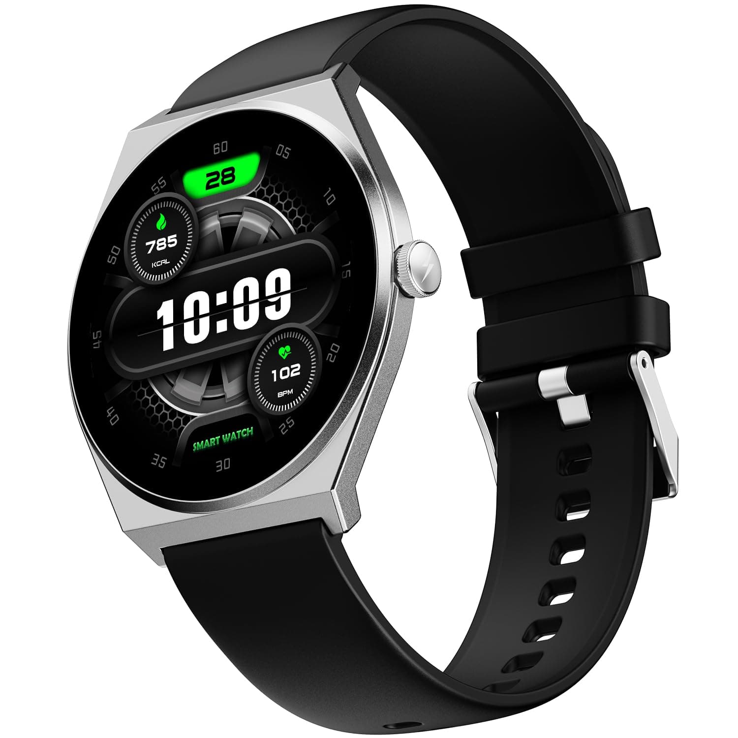 Fire-Boltt Legacy Nova Smartwatch 1.43 Slim Super AMOLED Display, 466x466 Pixel Always-On Display, Bluetooth Calling, Wireless Charging, Health Tracke...