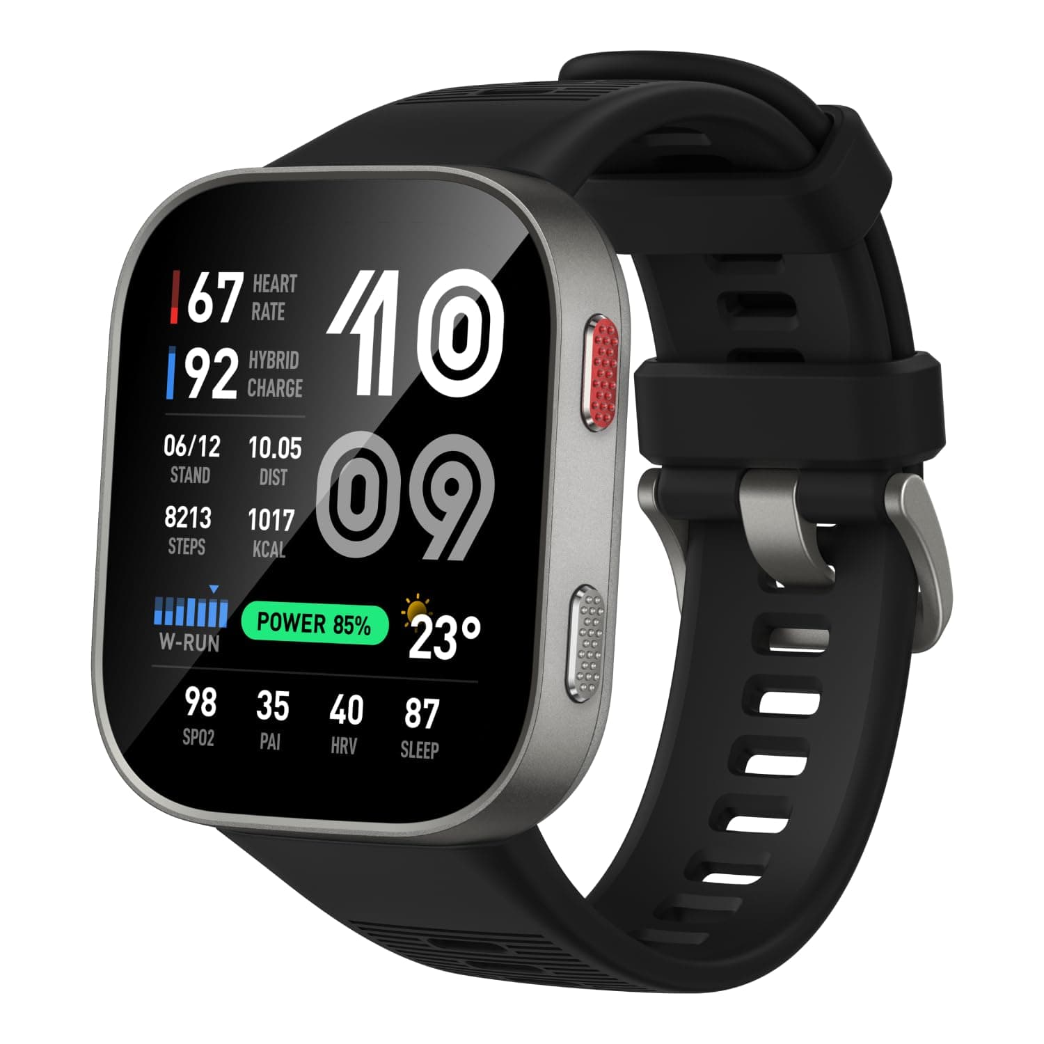 Amazfit Bip Max 50mm Smartwatch, 2.07" AMOLED Display, 20 Days of Battery, GPS, 4GB Storage, Offline Maps, Fitness Tracker, Hybrid Training, 150+ Spor...