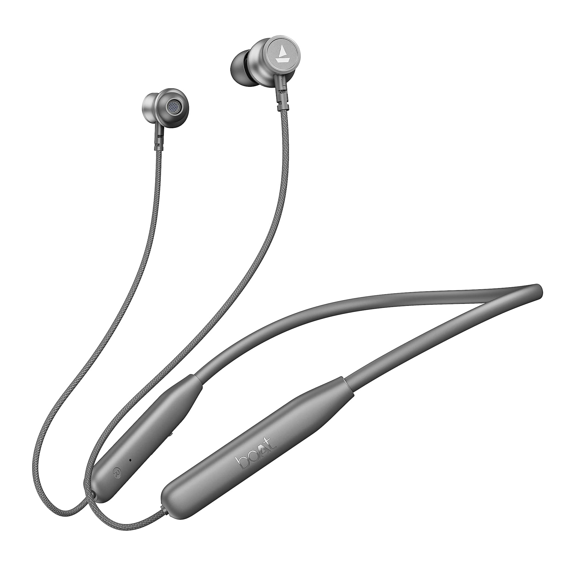 boAt Rockerz 113 (2025 Launch), 40 Hrs Playback, Dual Pair, Fast Charge, ENx Tech, Low Latency, Magnetic Buds, Bluetooth Neckband, Wireless with Mic E...