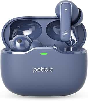 Pebble BlissBuds Ultra Deep Bass | Clear Sound | Active Noise Cancellation | ENC | Quad Mics | Low Latency Mode | Voice Assistant | Snug & Secure Fit ...