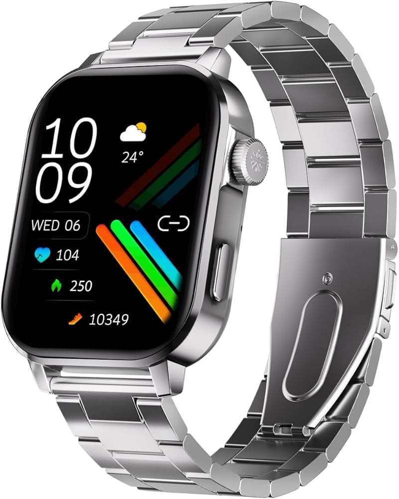 Cultsport Ace X 1.96" AMOLED Smartwatch, Premium Metallic Build Smartwatch for Men, Always On Display, Bluetooth Calling, Live Cricket Score, Health T...