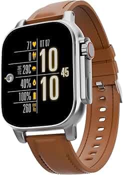 Vibez by Lifelong New Launch Smart Watch for Men -60 Day Battery 950mAH -2.02 Ultra HD Display & 900 NITS Men's Smartwatch -Stainless Steel Dial & BT ...