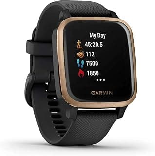 Garmin Venu Sq Music Black/Rose Gold Smartwatch (010-02426-85)