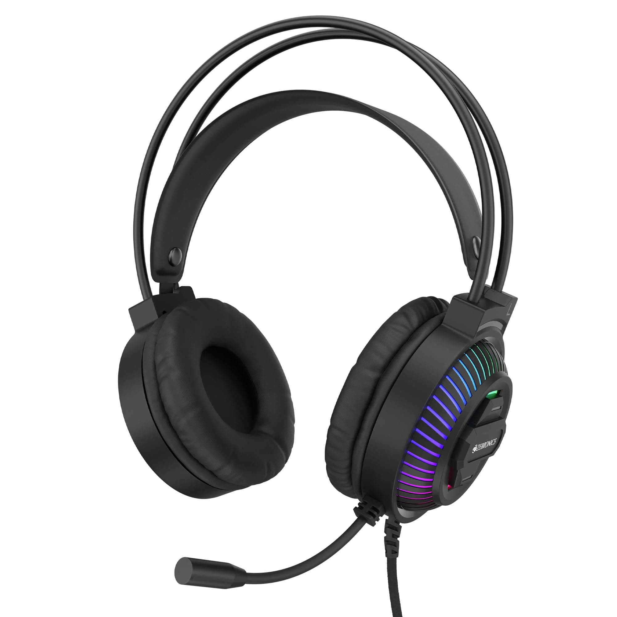 ZEBRONICS Newly Launched Jupiter 3.5mm Premium Gaming Headphone with 50mm Neodymium Drivers, Extra Soft Ear Cushion,Suspension Headband, Braided Cable...