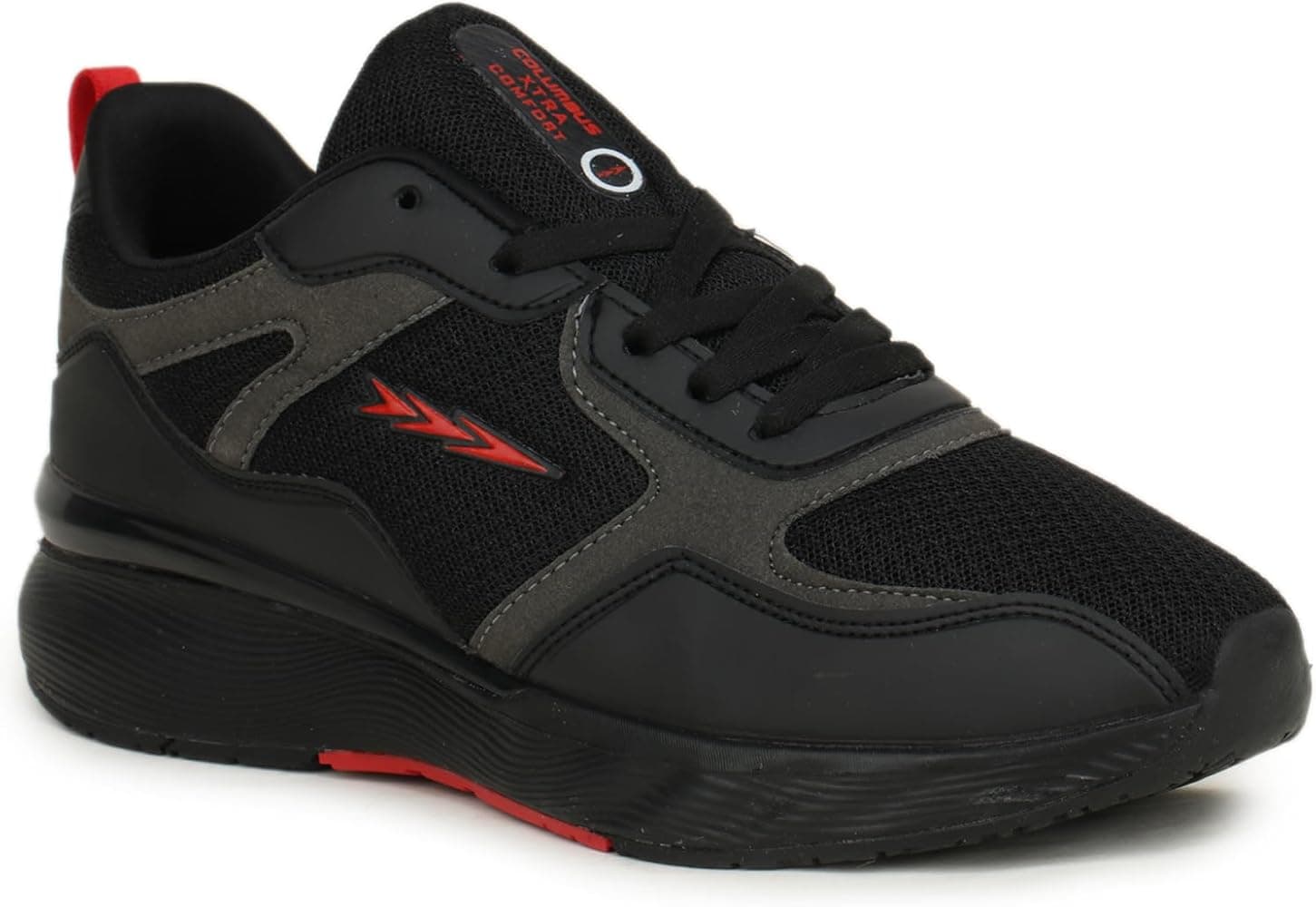 Columbus Action Sports Shoes - Running, Walking, Training, Gym for Men's Outdoors for Men (Black)