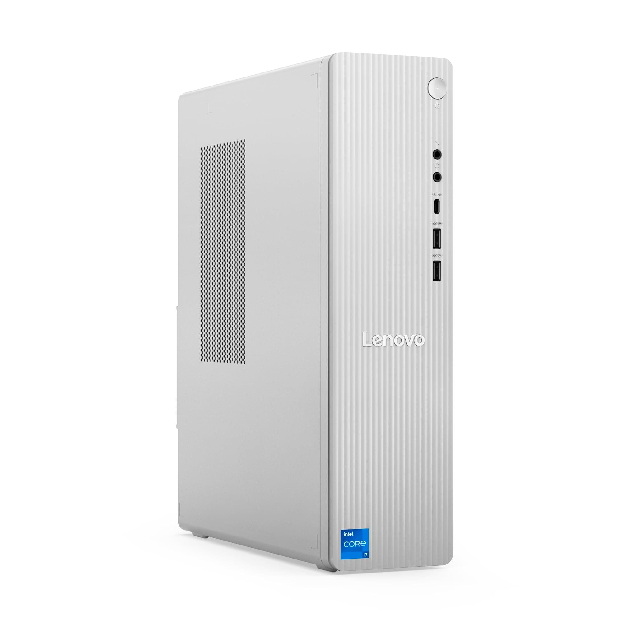 Lenovo IdeaCentre Tower 13th Gen Core i3-13100 (8GB RAM/512GB SSD/Integrated Intel UHD Graphics/Windows 11/WiFi 6/Bluetooth 5.2/USB Calliope Keyboard ...