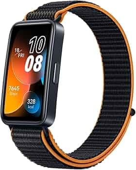 HUAWEI Band 8, Long Lasting 2 weeks, SMS/Whatsapp Quick Response, Orange