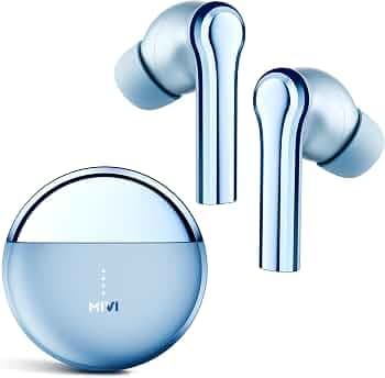 Mivi DuoPods i5 [ Newly Launched ] True Wireless Earbuds, High-end Metallic Finish, 13mm Rich Bass Drivers, 50 Hrs, Low Latency, Type C Fast Charging,...