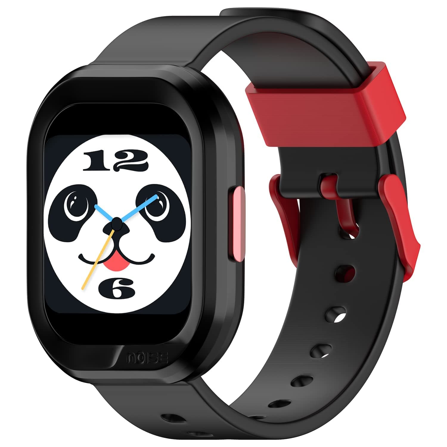 Noise Champ 2 Smart Watch for Kids with Habit Reminders (Handwash, Brushing, etc), 7 Days Battery, NoiseFit Sync App, IP68 Waterproof, Health Tracker, in-Built Games, Multiple Modes (Mickey Black)