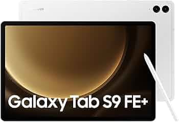 (Refurbished) Samsung Galaxy Tab S9 FE+ 31.50 cm (12.4 inch) Display, RAM 8 GB, ROM 128 GB Expandable, S Pen in-Box, WiFi+5G, IP68 Tablet, Silver