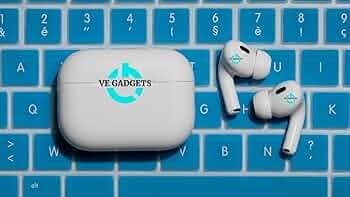 VE GADGETS AirPro ANC Bluetooth Earphone (TWS) with Touch Control, Wireless Charging & 25H Battery Life with Stereo Sound (White, True Wireless)