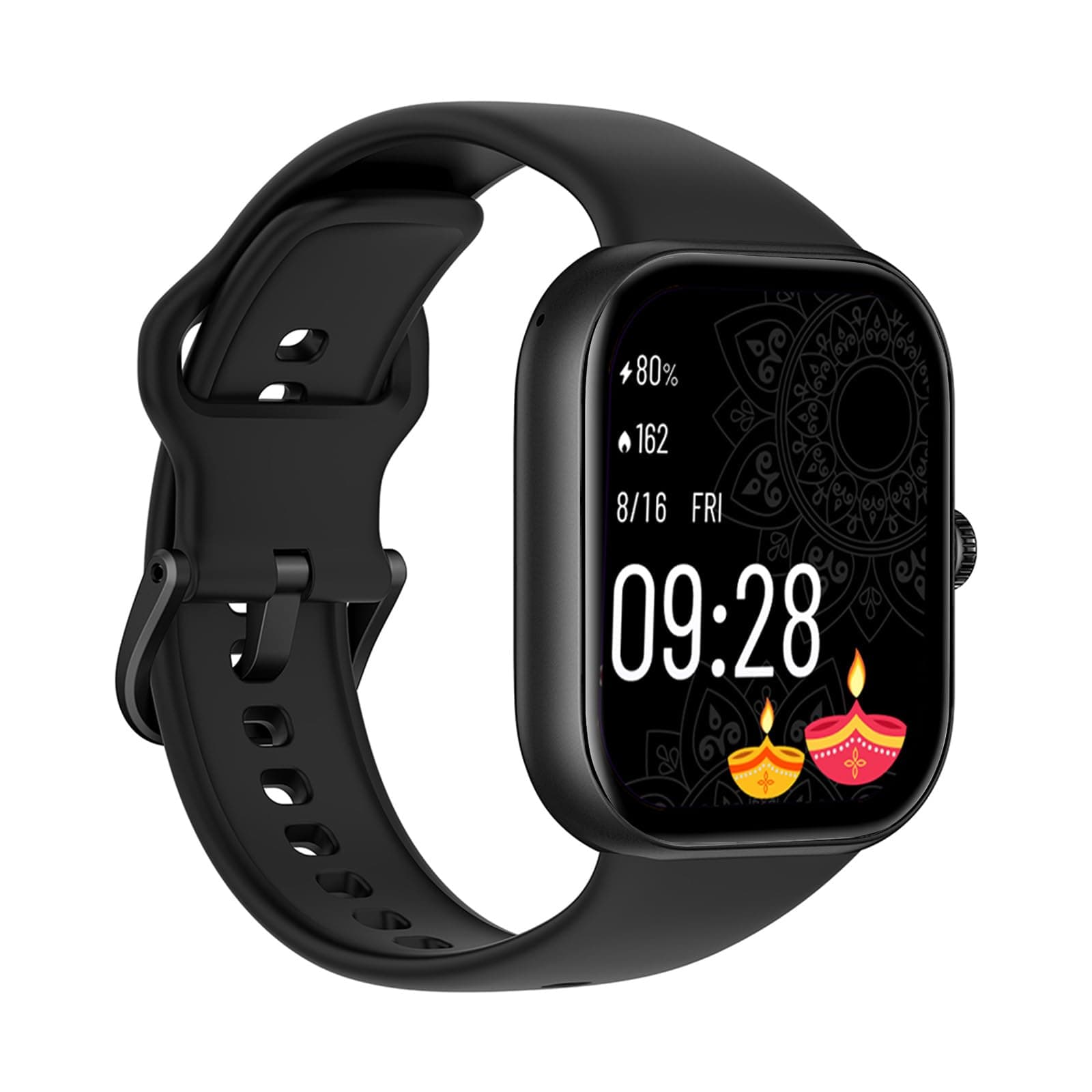 Redmi Move Smartwatch | 1.85" AMOLED (390450, 600 nits) | Bluetooth Calling | 140+ Sports | 247 HR & SPO | AOD | Up to 14-Day Battery | HyperOS (Black...