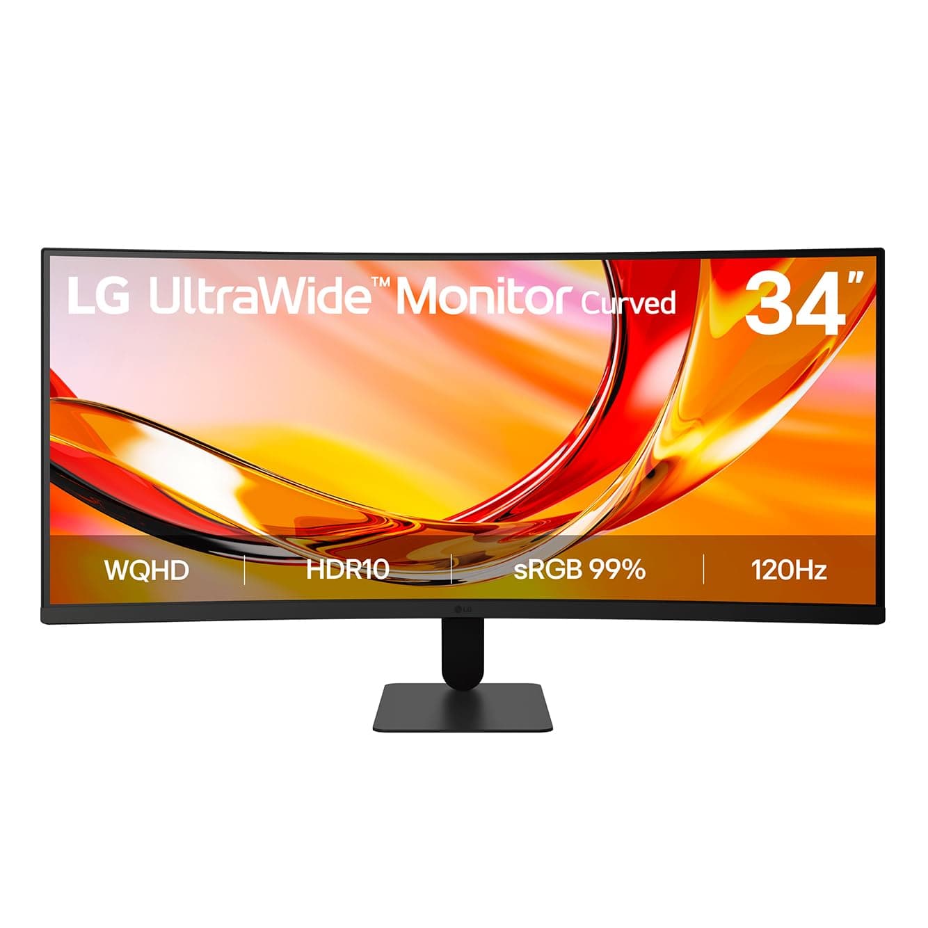 LG 34U601B 86cm (34 Inch) 21:9 UltraWide WQHD (3440x1440) Curved Monitor(1800R), 120Hz, Flicker Safe, sRGB 99% (Typ.), HDR10, Anti-Glare, 3-Side Virtu...