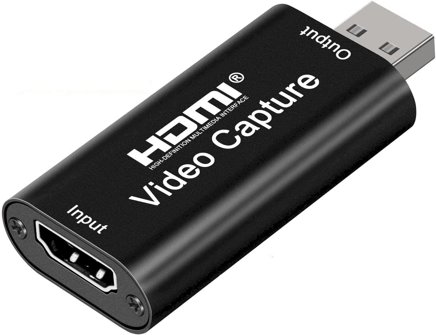 Audio Express AXHDCAP 4K HDMI Video Capture Card, Cam Link Card Game Audio Adapter HDMI to USB 2.0 Record Capture Device for Streaming, Live Broadcast...