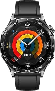 (Refurbished) Huawei Watch GT 5 46mm Smartwatch, Up to 14 Days Battery Life, iOS & Android Compatible,Built in Maps, Pro-Level Sports Call&Message Rep...