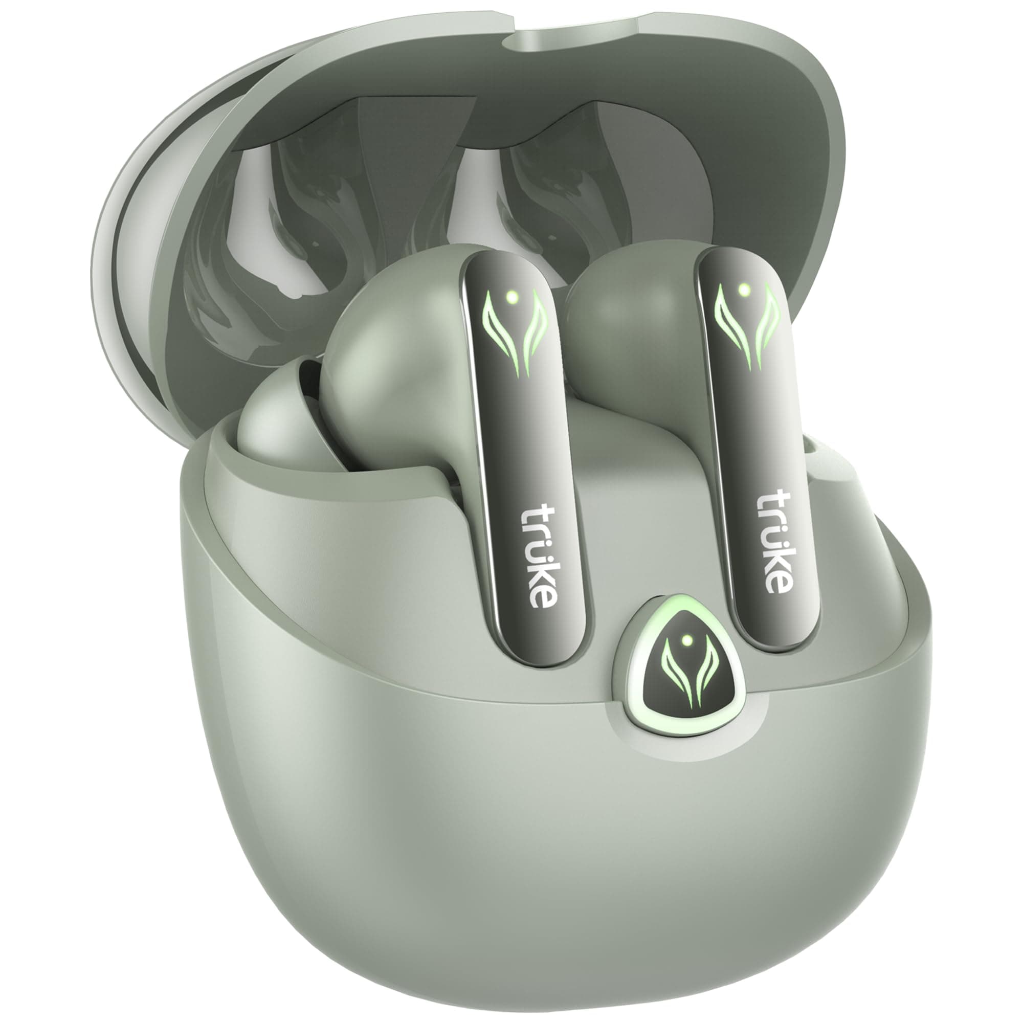 truke New Launch BTG Ultra Gaming Earbuds with 40ms Ultra Low Latency Battle Mode, 60H Playtime, 360Spatial Audio, Crystal-Clear Calls, Rapid Charging...
