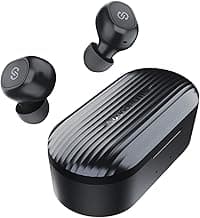 SOUNDPEATS TrueFree+ True Wireless Earbuds Bluetooth 5.0 in-Ear Headphones, Earphones with Built-in Mic, 650 mAh Battery, 35 Hours Playtime (Black)