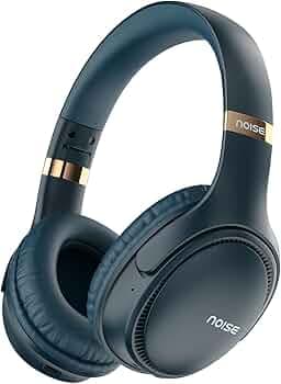 Noise Three Wireless On-Ear Headphones with 70H Playtime, 40MM Driver,Low Latency(up to 45ms),Dual Pairing, BT v5.3 (Space Blue)