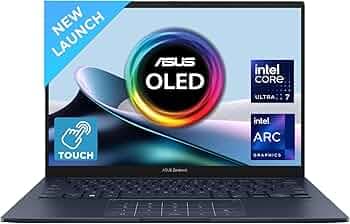 ASUS Zenbook 14, Intel Core Ultra 7, 14" 3K OLED 16:10 120 Hz, Thin & Light Laptop, Built-in AI (32GB RAM/1 TB//Win 11/Office 2021/Backlit/Touchscreen...