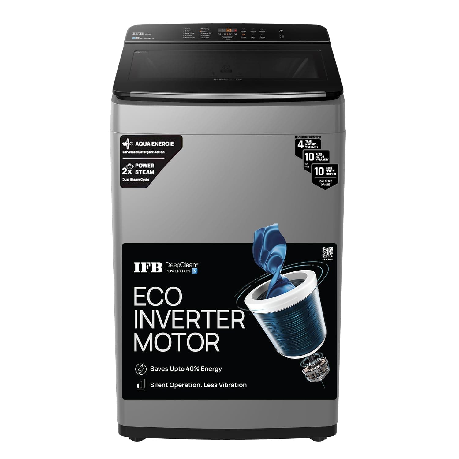 IFB 8 Kg 5 Star AI Powered DeepClean® Technology Fully Automatic Top Load Washing Machine with Eco-inverter(TL801MG1ID, Activ