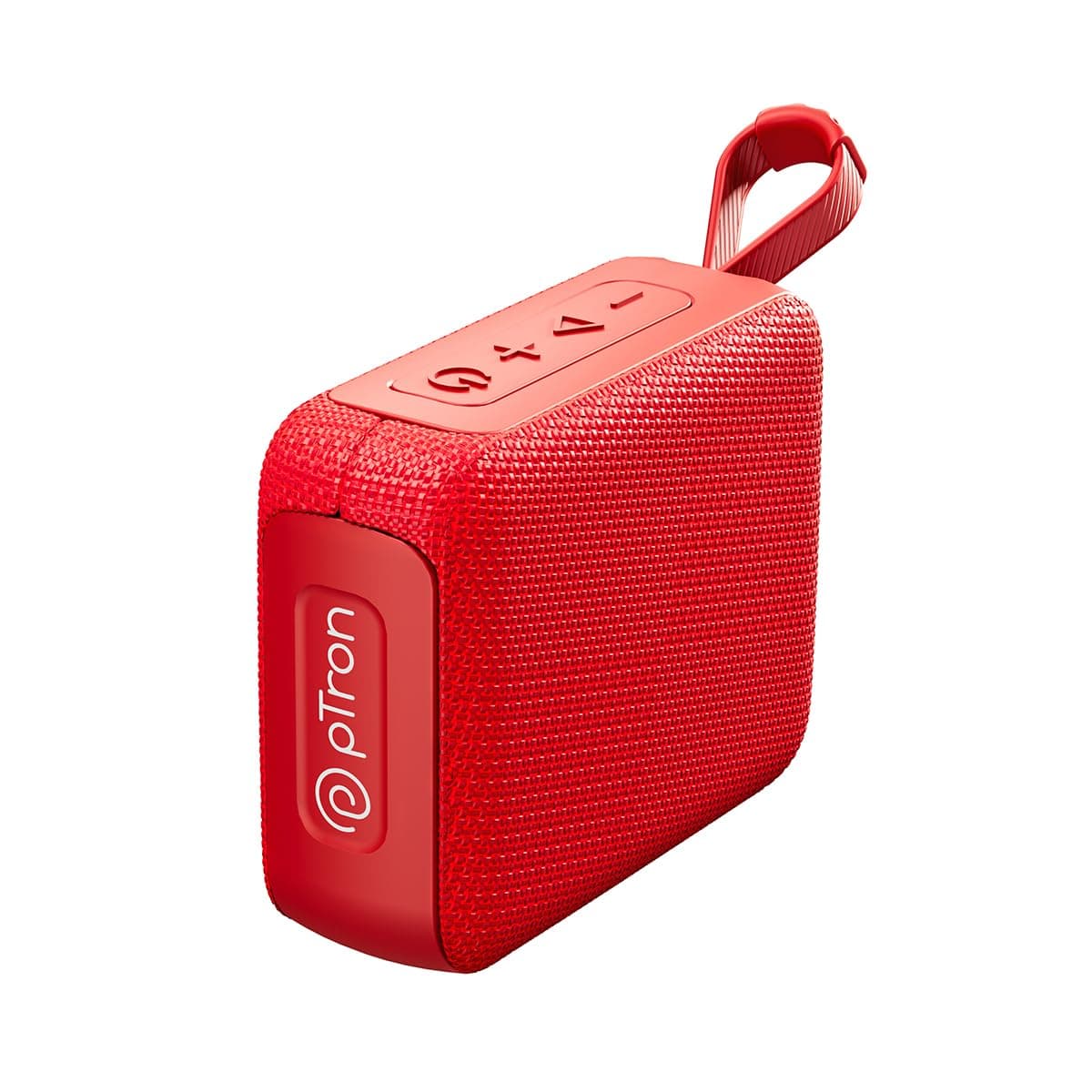 pTron Funk Wow 6W Ultra Portable Bluetooth Speaker with Pristine Sound, IPX5 Water-Resistance, 10hrs Playtime, Multi-Playback Modes, True Wireless Feature, Lightweight & Type C Charging (Red)