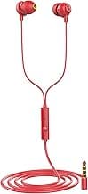 Infinity by Harman Zip 20 Wired in Ear Headphones with Mic (Red)