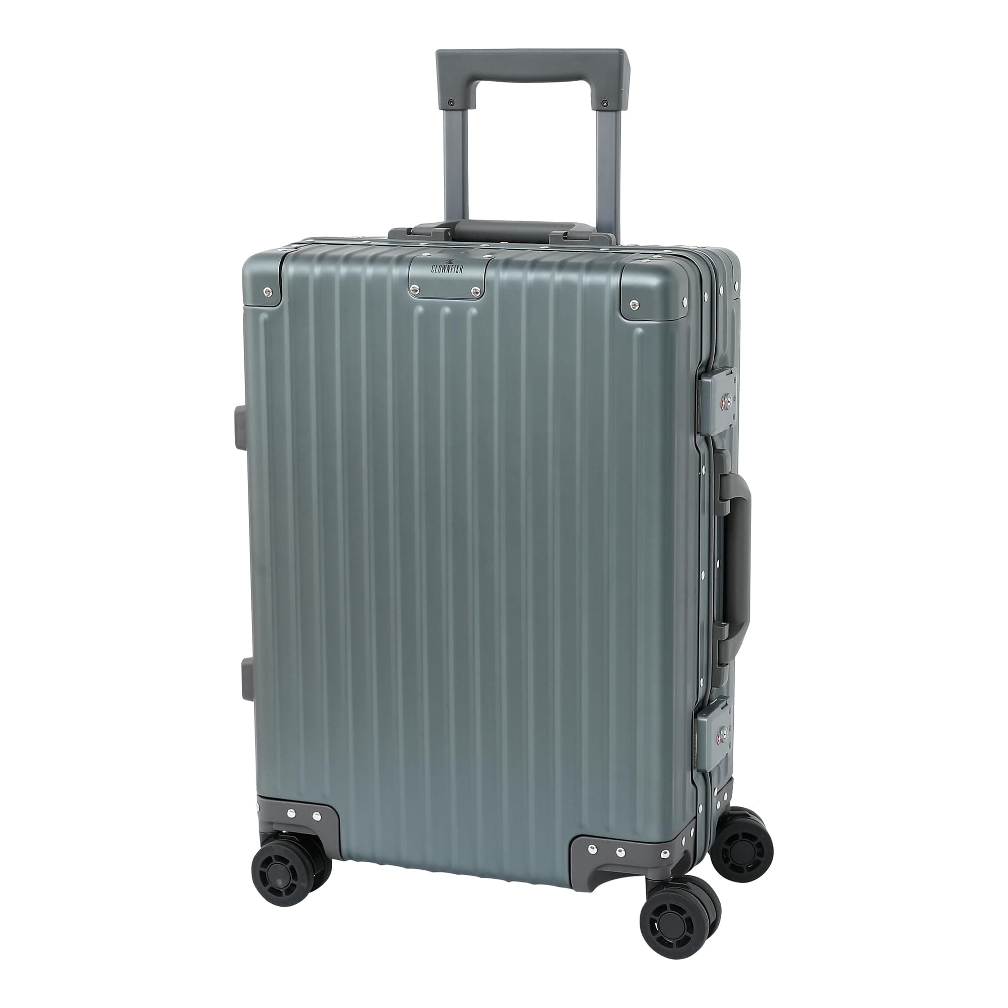 THE CLOWNFISH Orion Series Small 20inch Cabin Trolley Bag for Travel | Suitcase for Travel | Aluminium Alloy+Polyester | Mute Wheels |Lightweight | Wa...