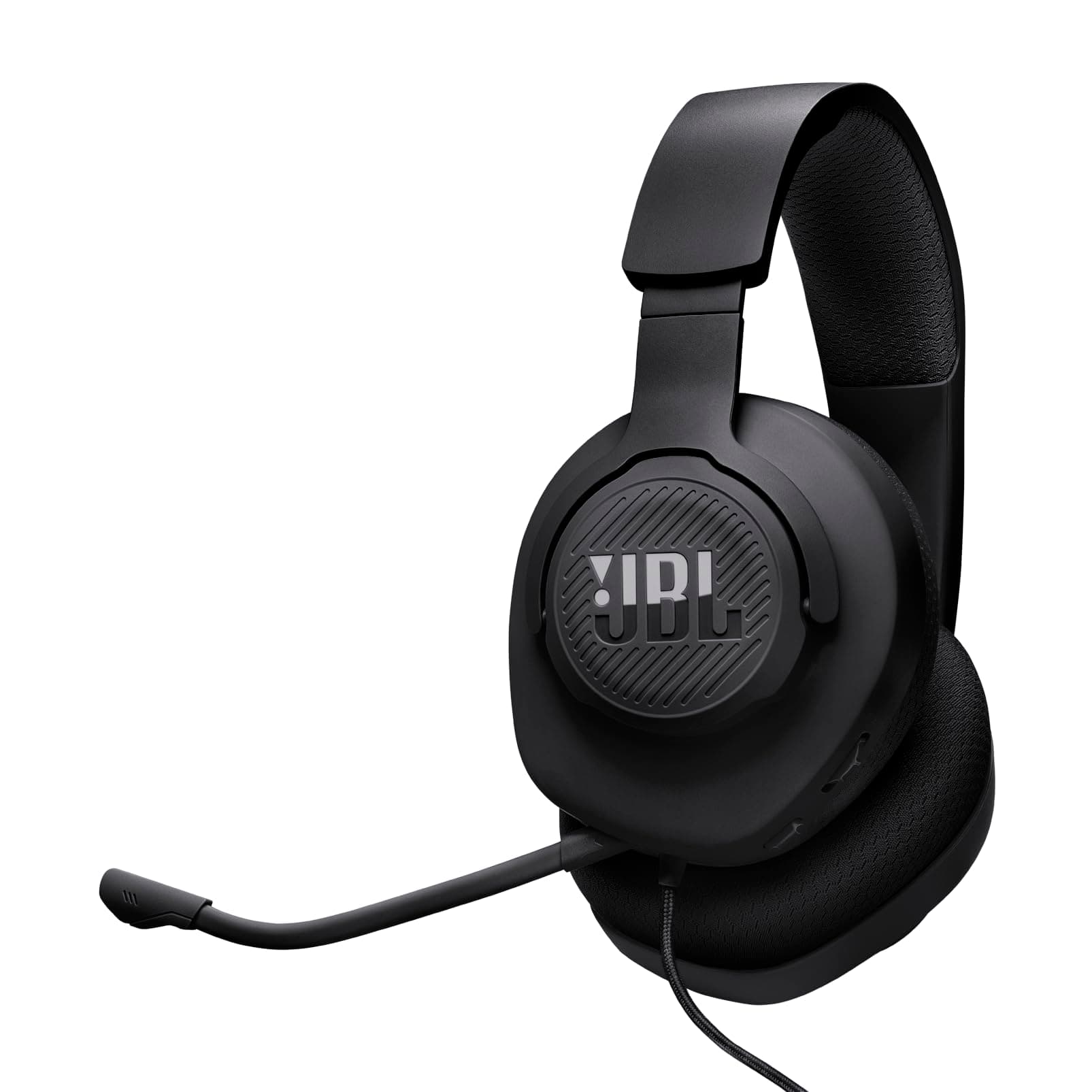JBL Quantum 100M2 Wired Gaming Headphones, Supports Windows sonic spatial audio, 40mm Realistic Dynamic Drivers, Omnidirectional Detachable Mic, Breat...