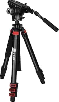Kodak T455 Pro 34.6 mm Four Section Support Flip Locks Tripod for Video Shooting, Broadcasting and Photography Tripod